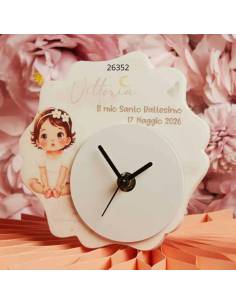 Claraluna bomboniere orologio per Battesimo personalizzate