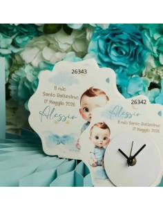 Claraluna bomboniere Battesimo maschio particolari personalizzate