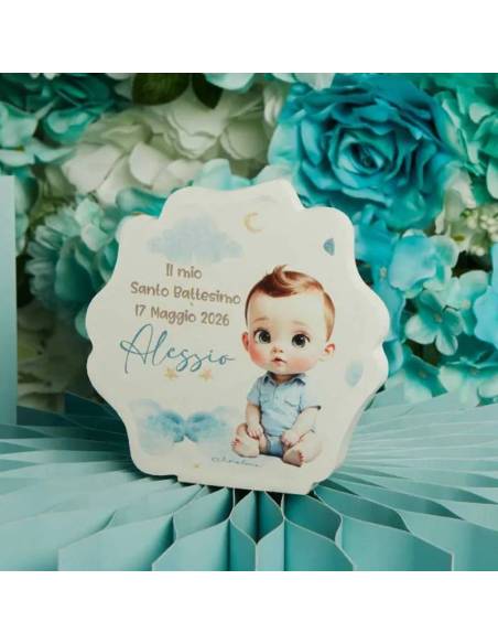 Claraluna bomboniere Battesimo maschio particolari personalizzate | Sindy Bomboniere