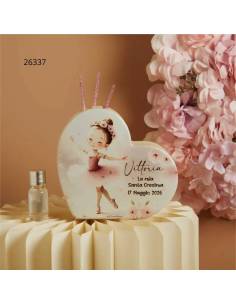 Bomboniere Claraluna Cresima bimba profumatori per ambienti ballerine personalizzate