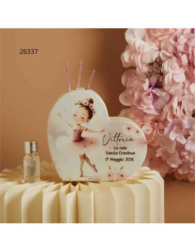 Bomboniere Claraluna Cresima bimba profumatori per ambienti ballerine personalizzate