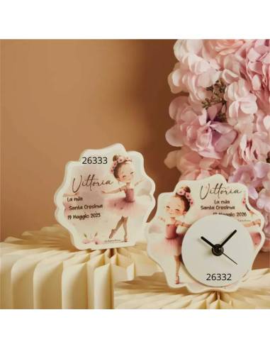 Bomboniere Claraluna per Cresima tema danza classica personalizzate