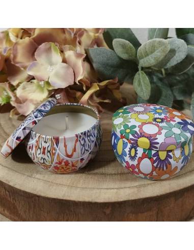 Candele profumate barattoli in latta colorati offerte