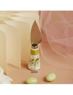 Bomboniere Claraluna Matrimonio coltellino in ceramica fantasia floreale