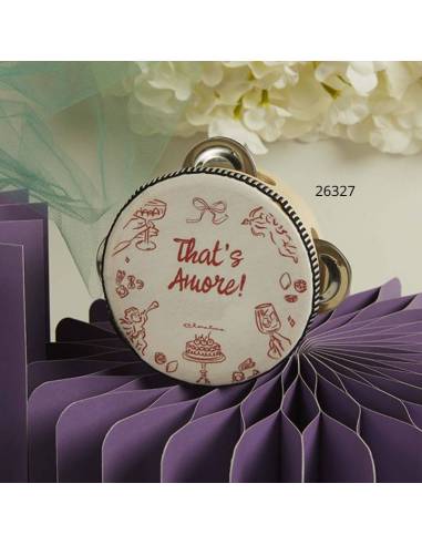 Claraluna bomboniere Matrimonio particolari tamburelli That's Amore