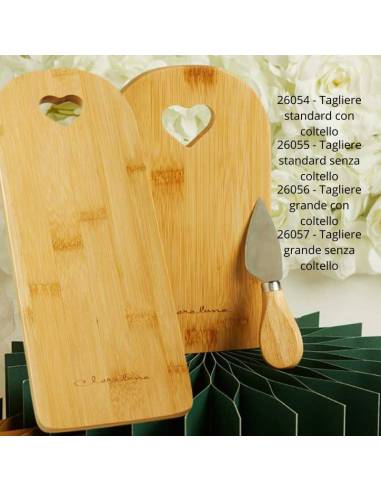 Bomboniere Claraluna Matrimonio utili taglieri in bamboo