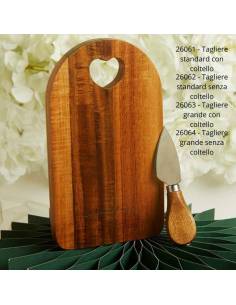 Bomboniere Claraluna per Matrimonio utili taglieri in acacia