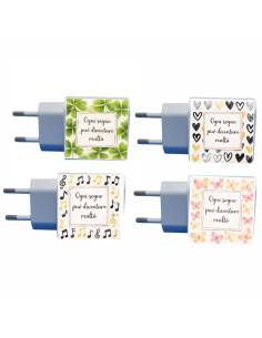 Bomboniere caricatore cellulari USB con frasi