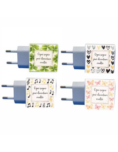 Bomboniere caricatore cellulari USB con frasi