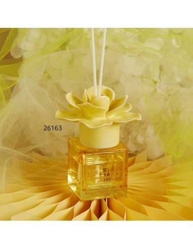 Bomboniere Claraluna Diffusori ambiente fiore in ceramica giallo