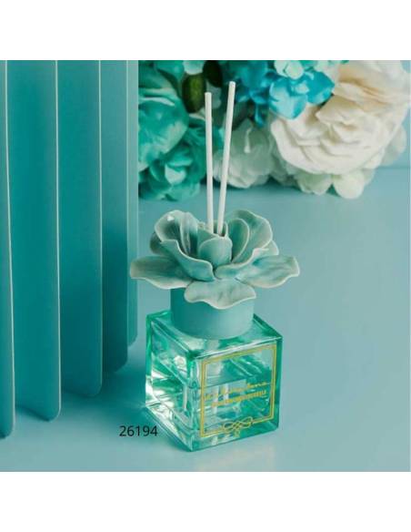 Bomboniere Claraluna Profumatore ambiente fiore azzurro in ceramica