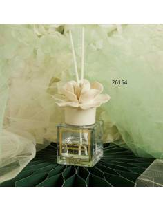 Bomboniere Claraluna Profumatori per ambienti fiore in ceramica bianca