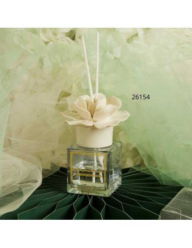 Bomboniere Claraluna Profumatori per ambienti fiore in ceramica bianca