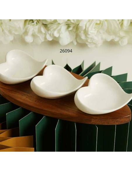 Bomboniere utili Claraluna Matrimonio Vassoi in acacia con ciotole