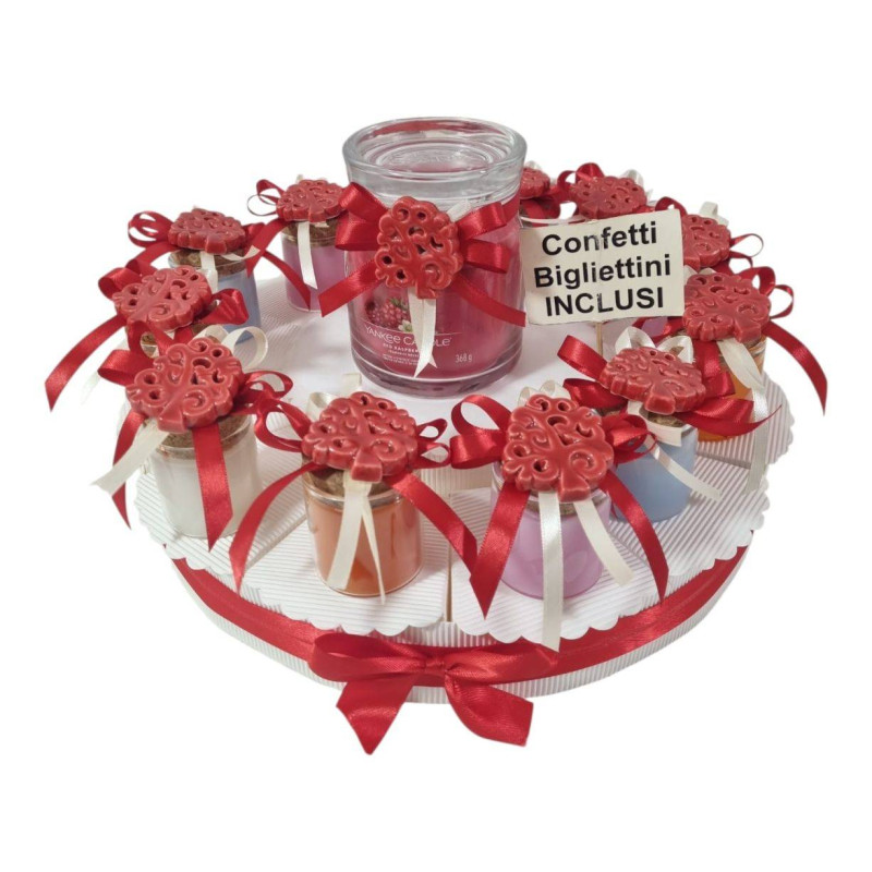 Torta bomboniere Cresima Yankee Candle albero della vita