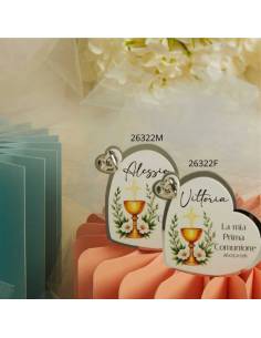 Bomboniere Claraluna Comunione cuori Icone sacre personalizzate