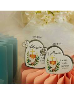 Bomboniere Claraluna Cresima cuori personalizzati shop online