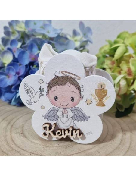 Scatoline shabby portaconfetti Comunione e Cresima bambino con nome