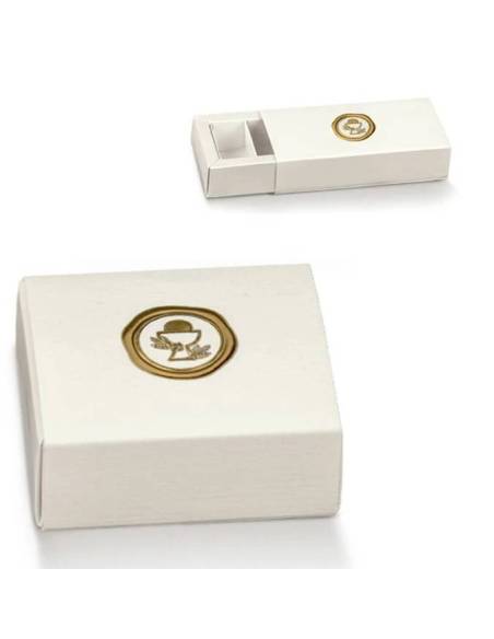 Portaconfetti Comunione immagine ceralacca oro