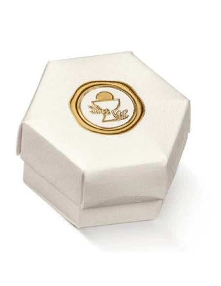 Portaconfetti Comunione immagine ceralacca oro