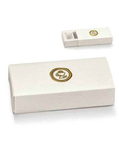 Portaconfetti Comunione immagine ceralacca oro