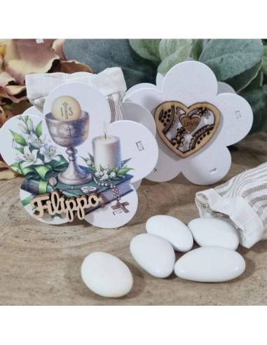 Scatoline prima comunione in legno personalizzate