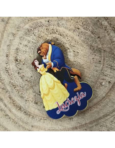 Calamite magnetiche bomboniere Disney La bella e la bestia personalizzate