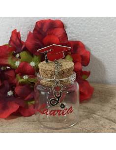 Bomboniere per laurea in medicina vasetto con stetoscopio