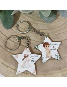 Bomboniere per Comunione portachiavi stelle personalizzate
