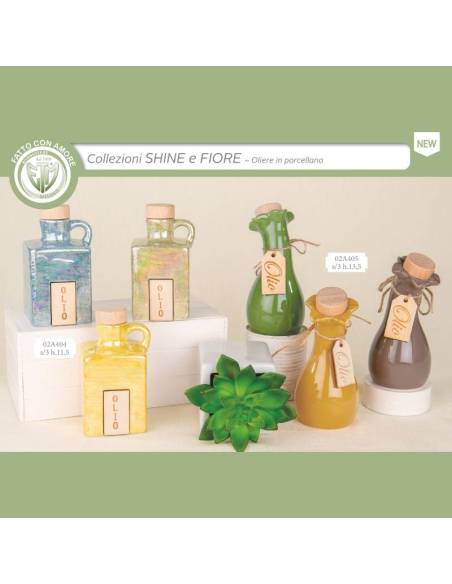 Bomboniere Matrimonio utili oliere con tappo in sughero