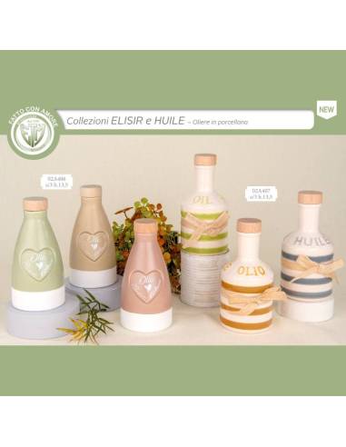 Bomboniere utili Matrimonio oliere in porcellana collezione Elisir e Huile