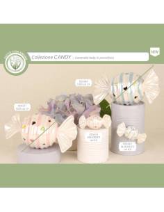 Bomboniere per Battesimo calamite magnetiche caramelle in porcellana