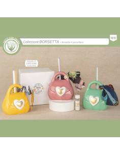 Diffusori per ambienti bomboniere borsette in porcellana cuori