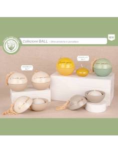 Bomboniere eleganti portacandele sfere in porcellana con frasi