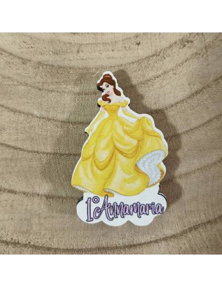 Bomboniere personalizzate calamite tema principesse Disney in legno | Sindy Bomboniere