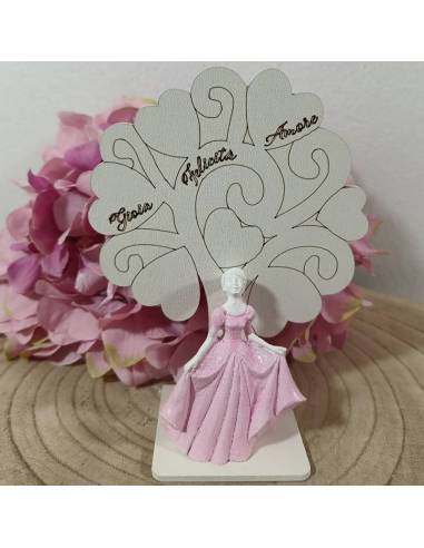 Torta bomboniere calamite magnetiche tema principesse Disney miste personalizzate | Sindy Bomboniere