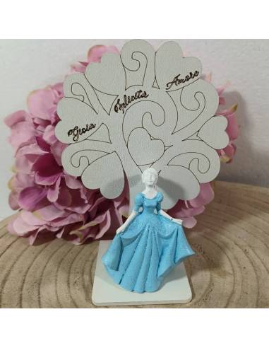 Torta bomboniere calamite magnetiche tema principesse Disney miste personalizzate | Sindy Bomboniere