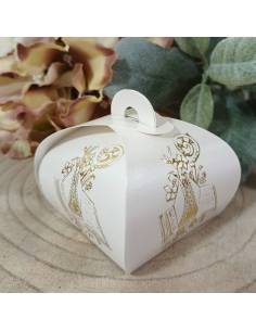 Scatole portaconfetti per Cresima simboli sacri dorati