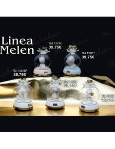 Marechiaro bomboniere carillon ampolla con petali in cristallo Linea Melen