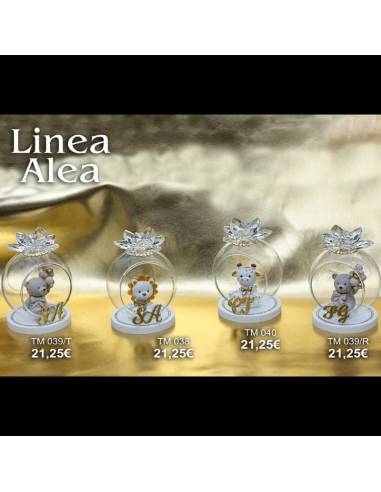 Bomboniere animali cupola in vetro elegante Linea Alea