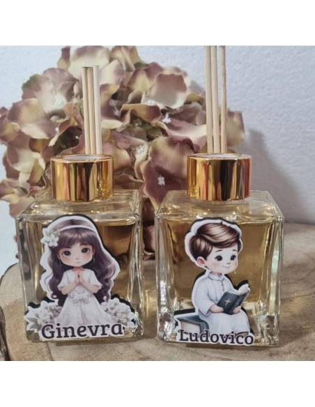 Profumatore Prima Comunione personalizzato con nome della bambina o bambino