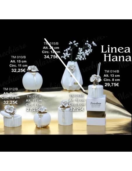 Marechiaro bomboniere eleganti fiori in ceramica Linea Hana