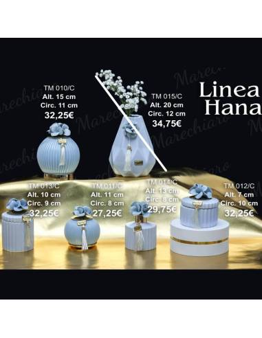 Marechiaro bomboniere raffinate bouquet fiori in ceramica Linea Hana