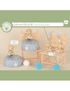 Bomboniere Battesimo Carillon orsetti in porcellana Collezione Peluche
