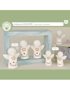 Bomboniere sacre angeli in porcellana bianca Collezione Celeste