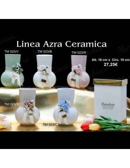 Marechiaro bomboniere utili in ceramica vasi porta fiori Linea Azra