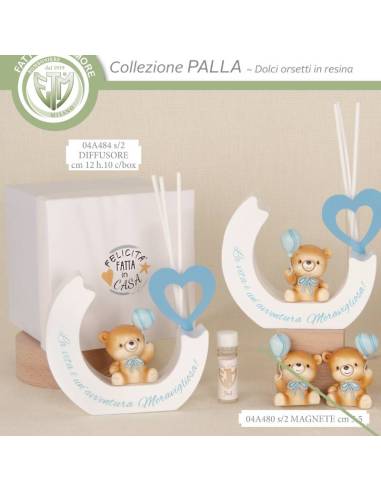 Profumatori per ambienti in resina orsetti palloncino con frase Collezione Palla