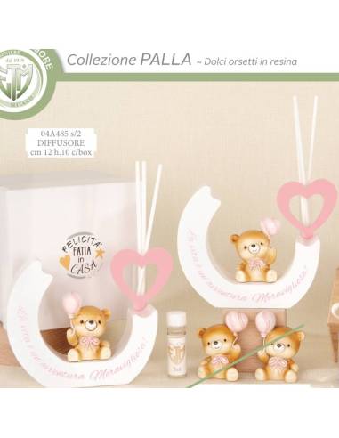 Diffusori per ambienti bomboniere orsetti in resina misti Collezione Palla
