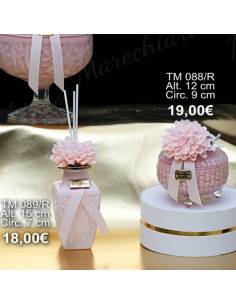 Marechiaro bomboniere eleganti rosa con fiori Linea Arsia