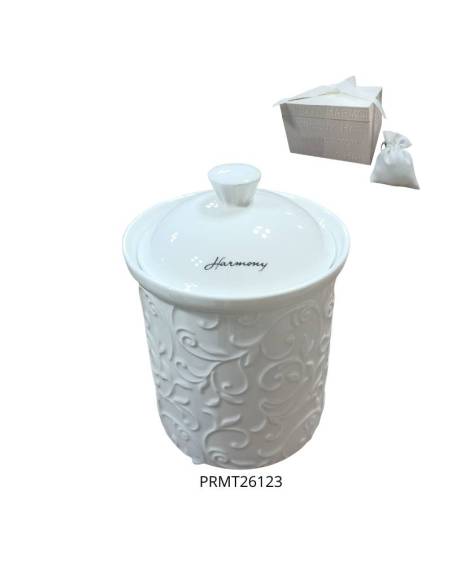 Bomboniere Harmony barattoli porta biscotti in porcellana